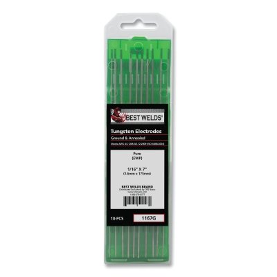 1/16X7 PURE TUNGSTEN ELECTRODE 10/PK